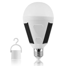 Load image into Gallery viewer, 7W Solar Powered E27 LED Rechargeable Light Bulb Tent Camping Emergency Lamp with Hook