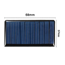 Load image into Gallery viewer, Portable Mini 5V 60mA 0.3W Solar Epoxy Panel