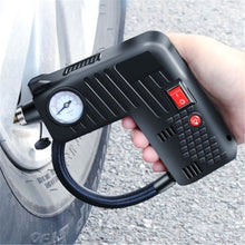 Load image into Gallery viewer, 12V Portable Air Tire Inflator Pump LED Safety Hammer Compressor For Motorcycle Electric Auto Car Bike