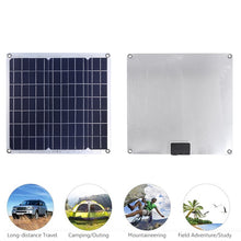 Load image into Gallery viewer, 50W 12/5V Portable Solar Panel Dual USB For Car RV Battery Charge 