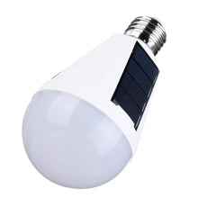 Load image into Gallery viewer, 7W Solar Powered E27 LED Rechargeable Light Bulb Tent Camping Emergency Lamp with Hook