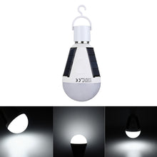 Load image into Gallery viewer, 7W Solar Powered E27 LED Rechargeable Light Bulb Tent Camping Emergency Lamp with Hook