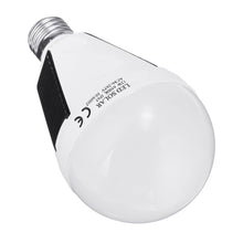 Load image into Gallery viewer, Solar Powered E27 12W White Portable Outdoor LED Emergency Light Bulb for Garden Camping AC85-265V