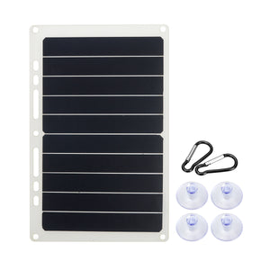 10W 6V 1.7A Portable USB Solar Panel Solar Power Bank W/ Ring Binder Eyelet