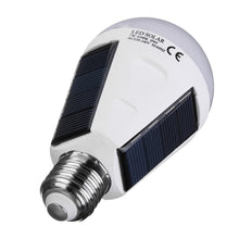 Load image into Gallery viewer, 7W Solar Powered E27 LED Rechargeable Light Bulb Tent Camping Emergency Lamp with Hook