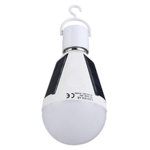 Load image into Gallery viewer, 7W Solar Powered E27 LED Rechargeable Light Bulb Tent Camping Emergency Lamp with Hook