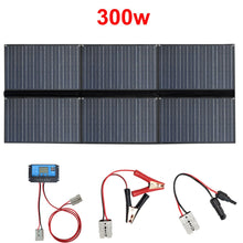 Load image into Gallery viewer, flexible foldable solar panel 300w 200w 150w 100w 12v charger portable folding waterproof 5v usb for phone car battery camping