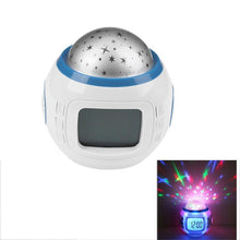 Load image into Gallery viewer, LED digital music alarm clock projection lamp romantic star room room projection lamp calendar display light