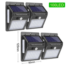 Load image into Gallery viewer, 100 LED Solar Light Outdoor Solar Lamp PIR Motion Sensor Wall Light Waterproof Solar Powered Sunlight for Garden Decoration