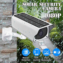 Load image into Gallery viewer, 1080P Solar IP Camera 2MP Wireless Wi-fi Security Surveillance Waterproof Outdoor Camera IR Night Vision Solar Power HD Camera