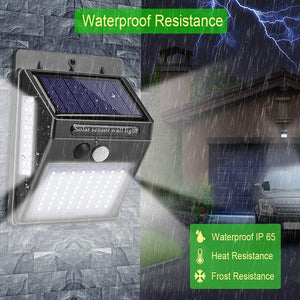 100 LED Solar Light Outdoor Solar Lamp PIR Motion Sensor Wall Light Waterproof Solar Powered Sunlight for Garden Decoration