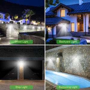 100 LED Solar Light Outdoor Solar Lamp PIR Motion Sensor Wall Light Waterproof Solar Powered Sunlight for Garden Decoration