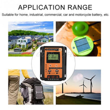 Load image into Gallery viewer, Charge controller 12V 24V 30A 50A 70A MPPT Solar Charge Controller Solar Panel Battery Regulator Dual USB LCD Display