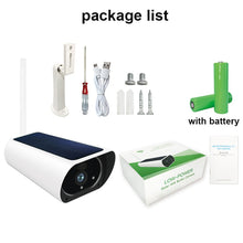 Load image into Gallery viewer, 1080P HD Surveillance Cameras Waterproof Outdoor Security Solar Battery(include) Charge Camera WIFI Cameras Audio PIR Motion