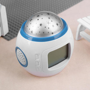 LED digital music alarm clock projection lamp romantic star room room projection lamp calendar display light