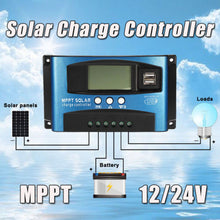 Load image into Gallery viewer, 30-100A MPPT Solar Panel Regulator Charge Controller 12v/24V Auto Focus Tracking