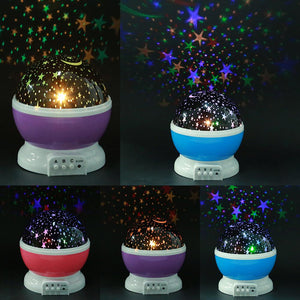 LED Rotating Night Light Projector Starry Sky Star Master Projection lamp Children's Room Decorated  Lights  Christmas gift