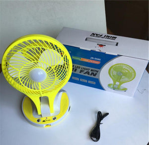 Rechargeable Mini Fan With LED