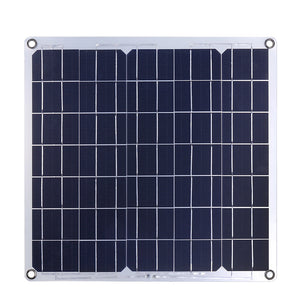 50W 12/5V Portable Solar Panel Dual USB For Car RV Battery Charge 