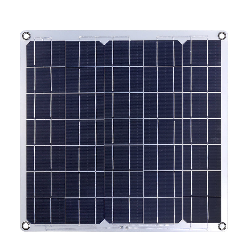 50W 12/5V Portable Solar Panel Dual USB For Car RV Battery Charge