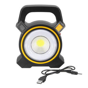 30W COB LED USB Solar Work Light Spotlight Flood Lamp Lantern Outdoor Camping